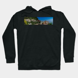 View on the cliff town of Manarola, one of the colorful Cinque Terre on the Italian west coast Hoodie
